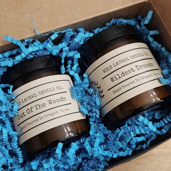 One FOLKLORE Taylor Swift Inspired Candle Gift Box - Set of Two 4oz Candles - Picture 3 of 4